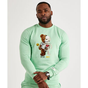 Fifth Loop Sweatshirt Bitter‎ Sweet Bear Skeleton Pullover Cotton Medium